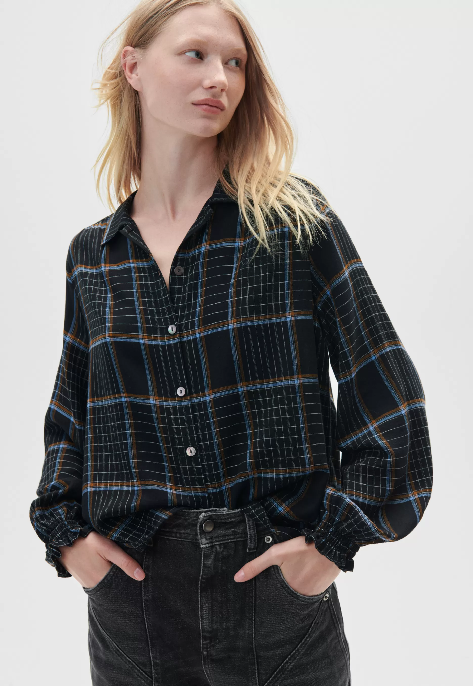 Wrap London Checked Shirt*Women Shirts & Tops