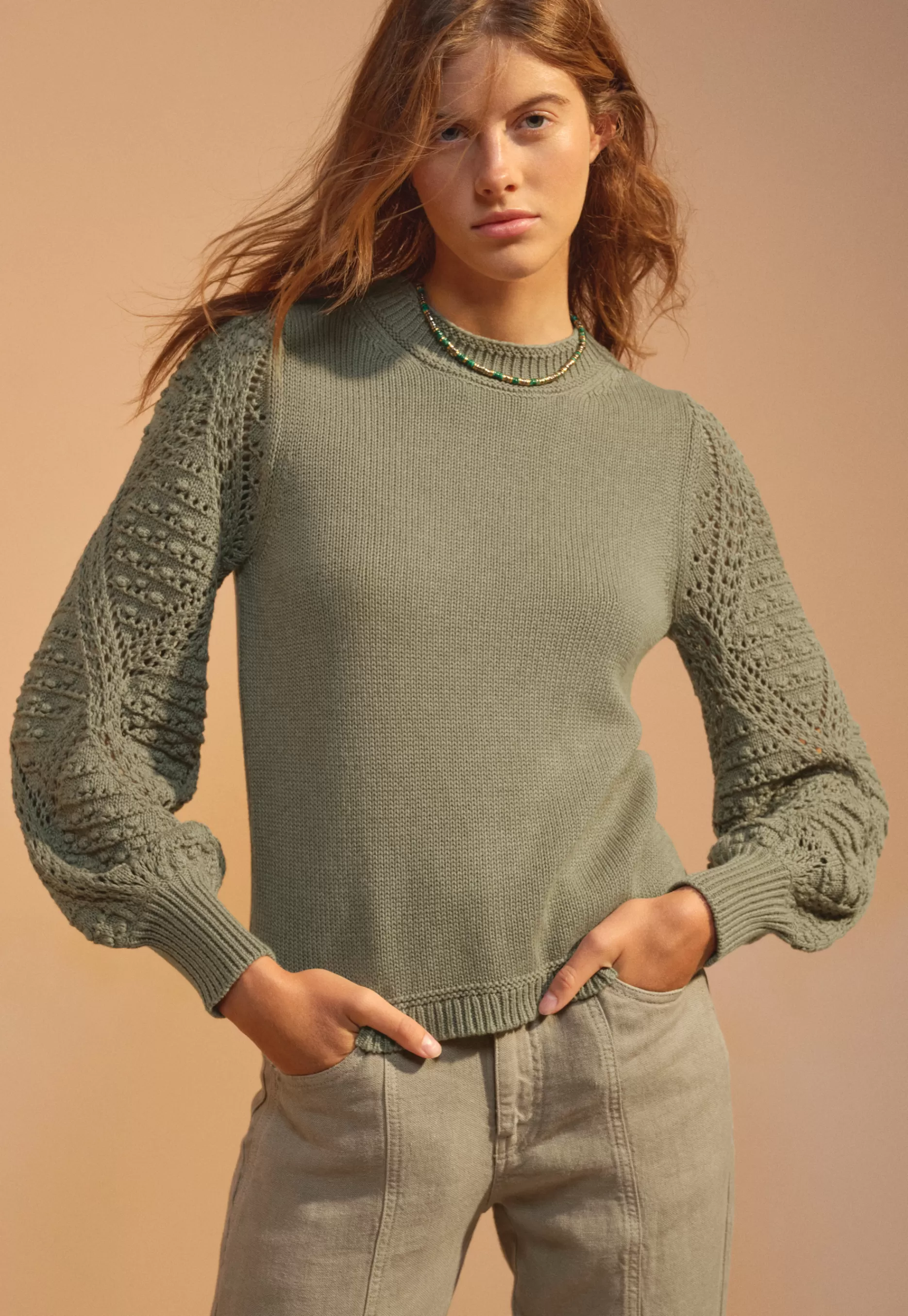 Wrap London Crochet-Stitch Sweater*Women Knitwear