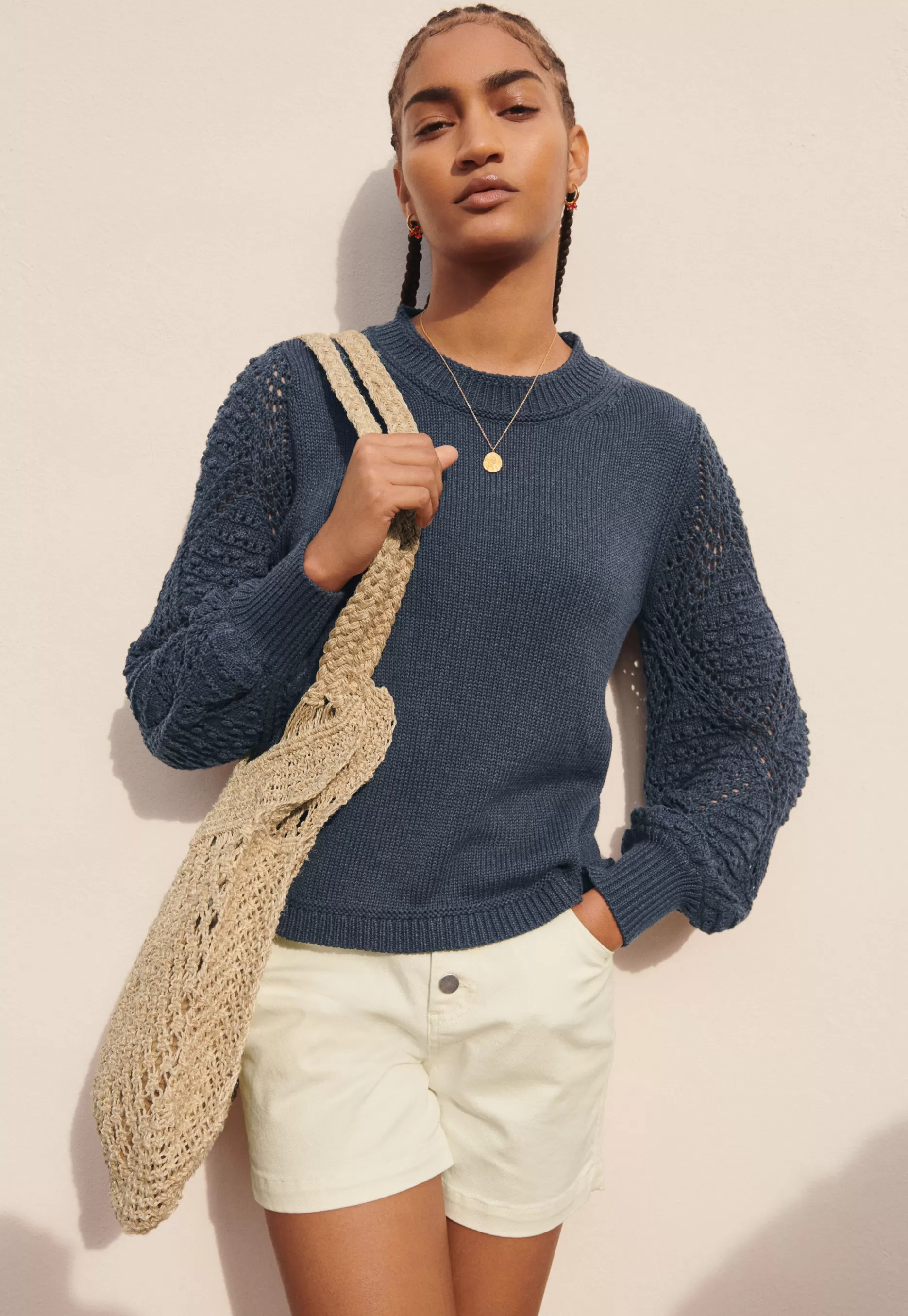 Wrap London Crochet-Stitch Sweater*Women Knitwear