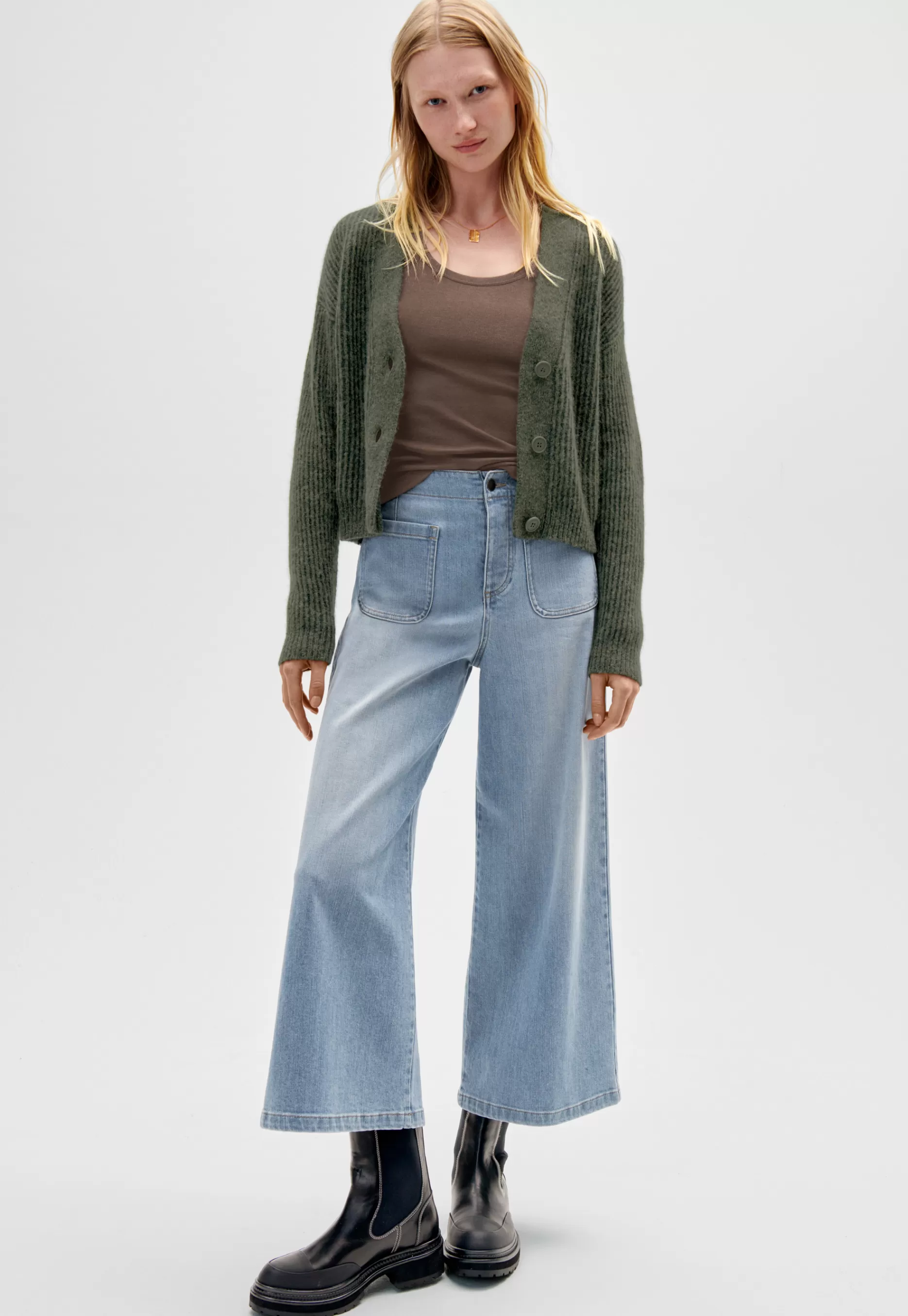 Wrap London Cropped Wide-Leg Jeans*Women Jeans & Trousers