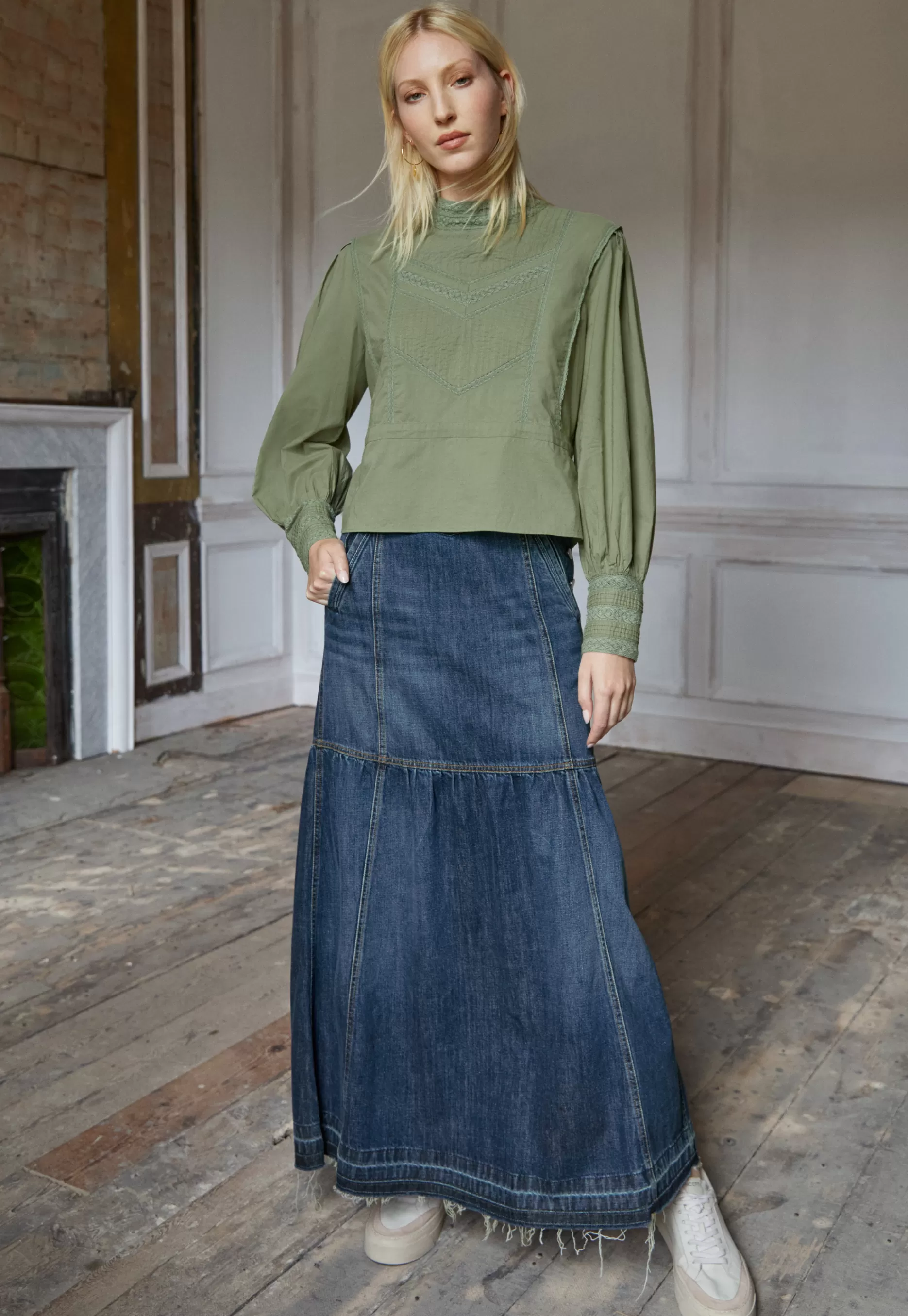 Wrap London Denim Maxi-Skirt*Women Dresses & Skirts