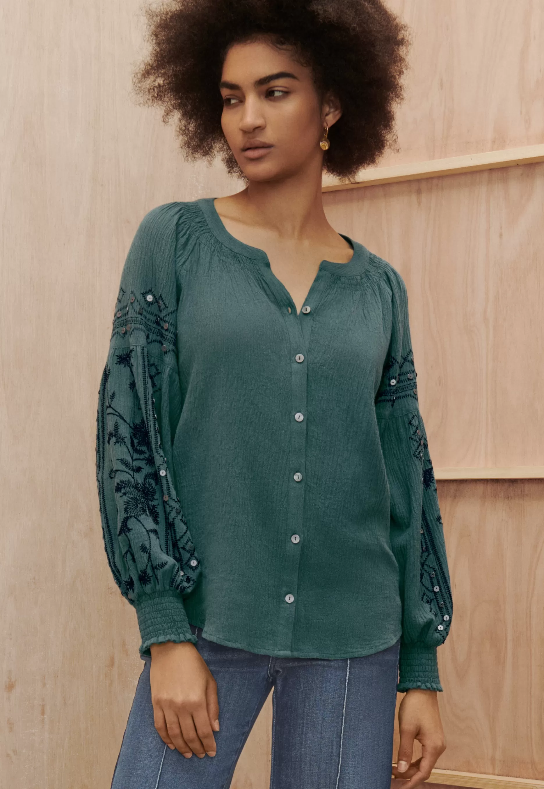 Wrap London Embroidered Blouse*Women Shirts & Tops