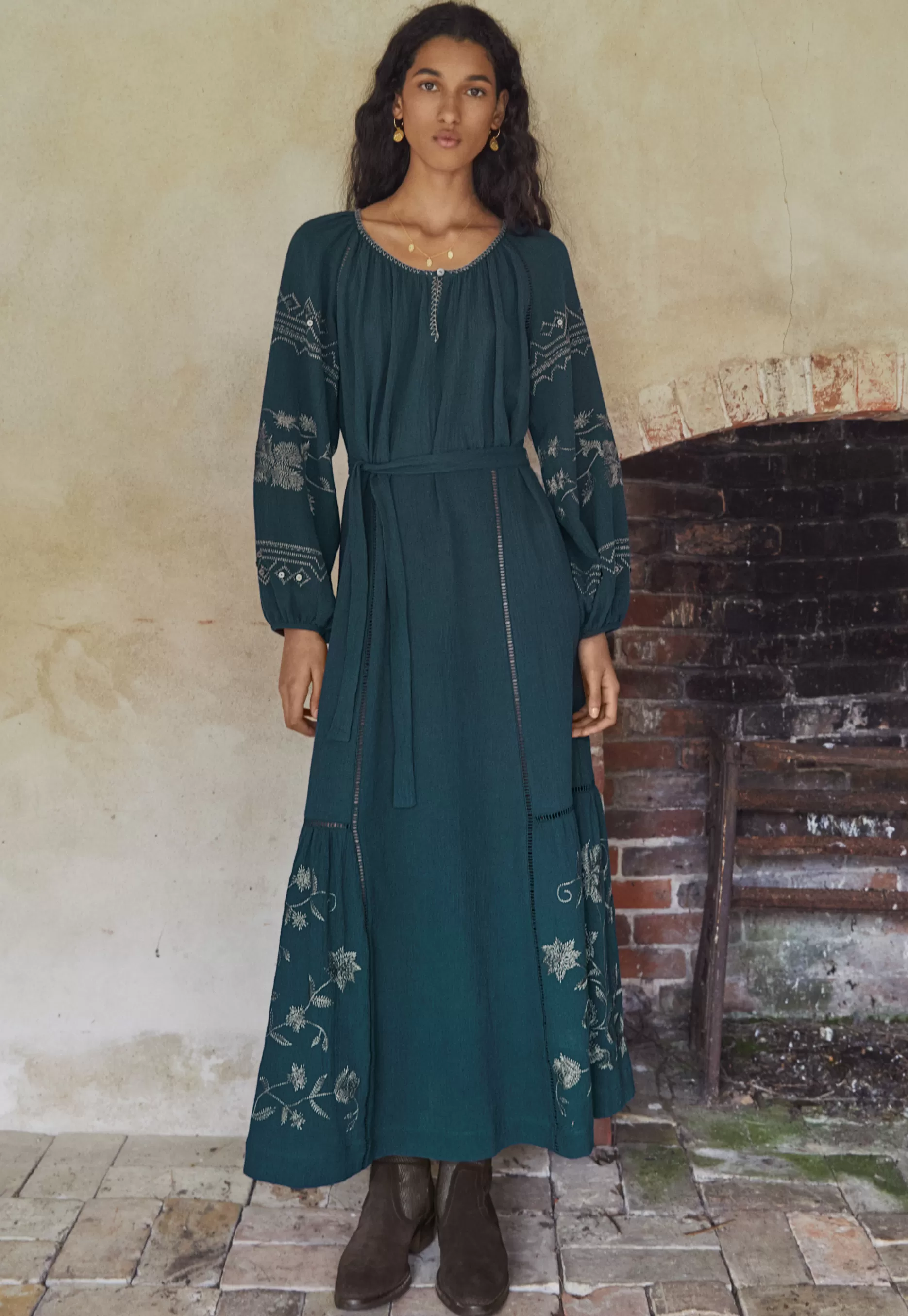 Wrap London Embroidered Maxi-Dress*Women Dresses & Skirts