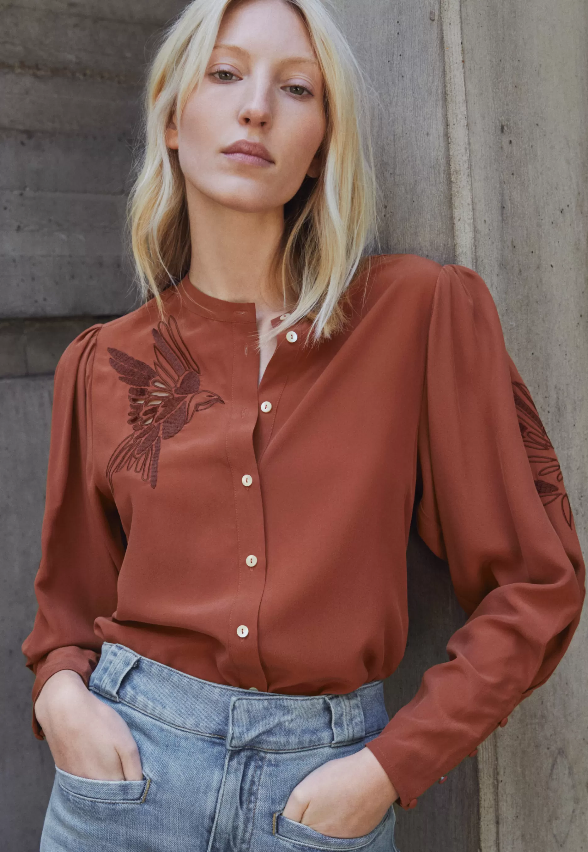 Wrap London Embroidered Shirt*Women Shirts & Tops