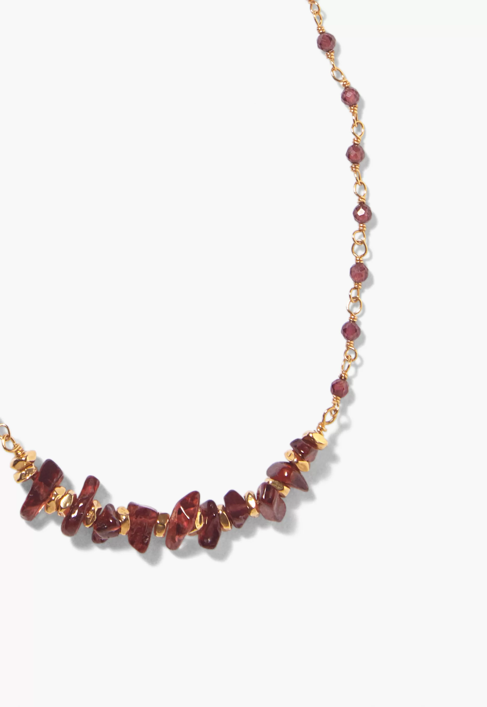 Wrap London Garnet Beaded Necklace*Women Jewellery