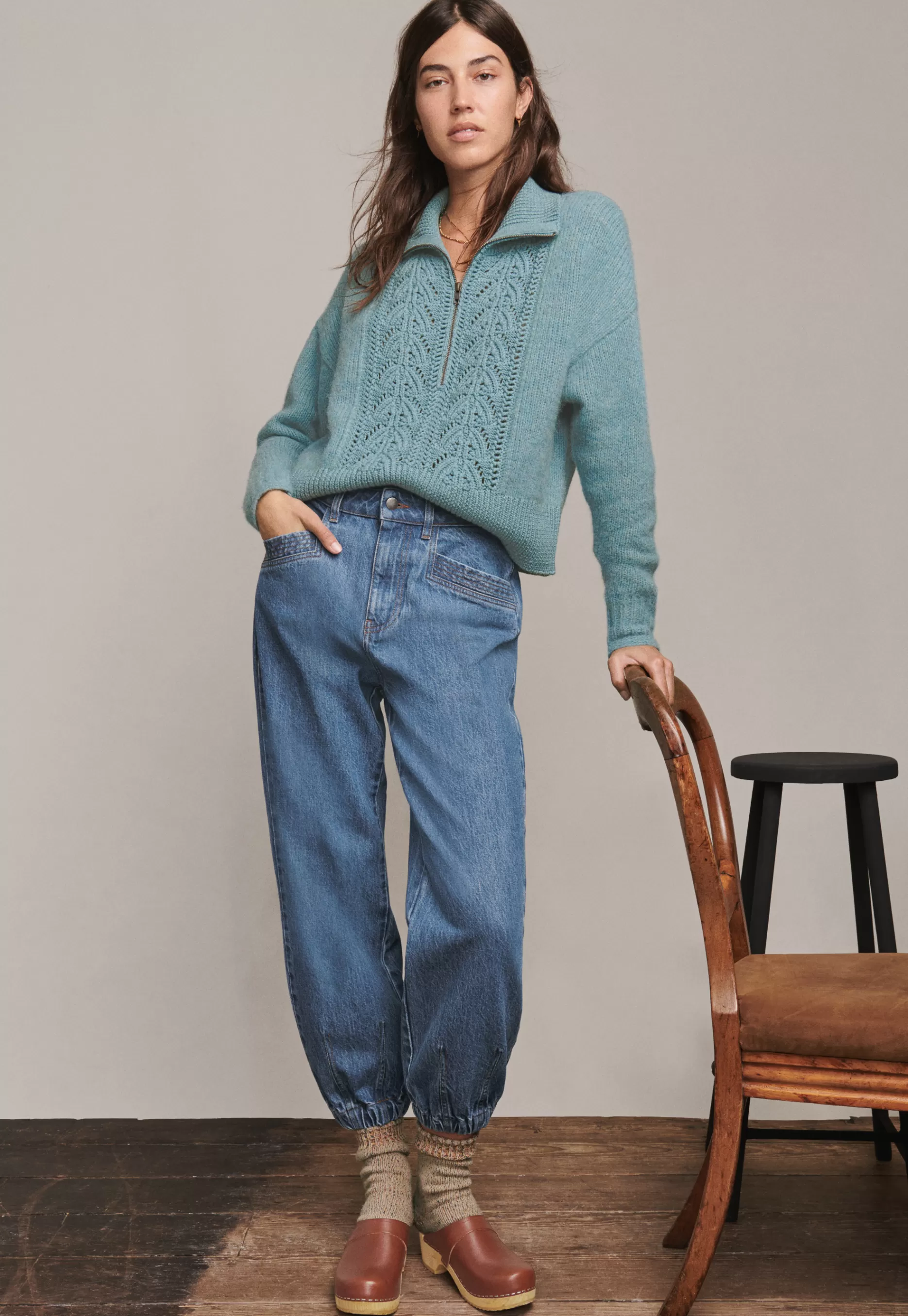 Wrap London Gathered-Cuff Jeans*Women Jeans & Trousers