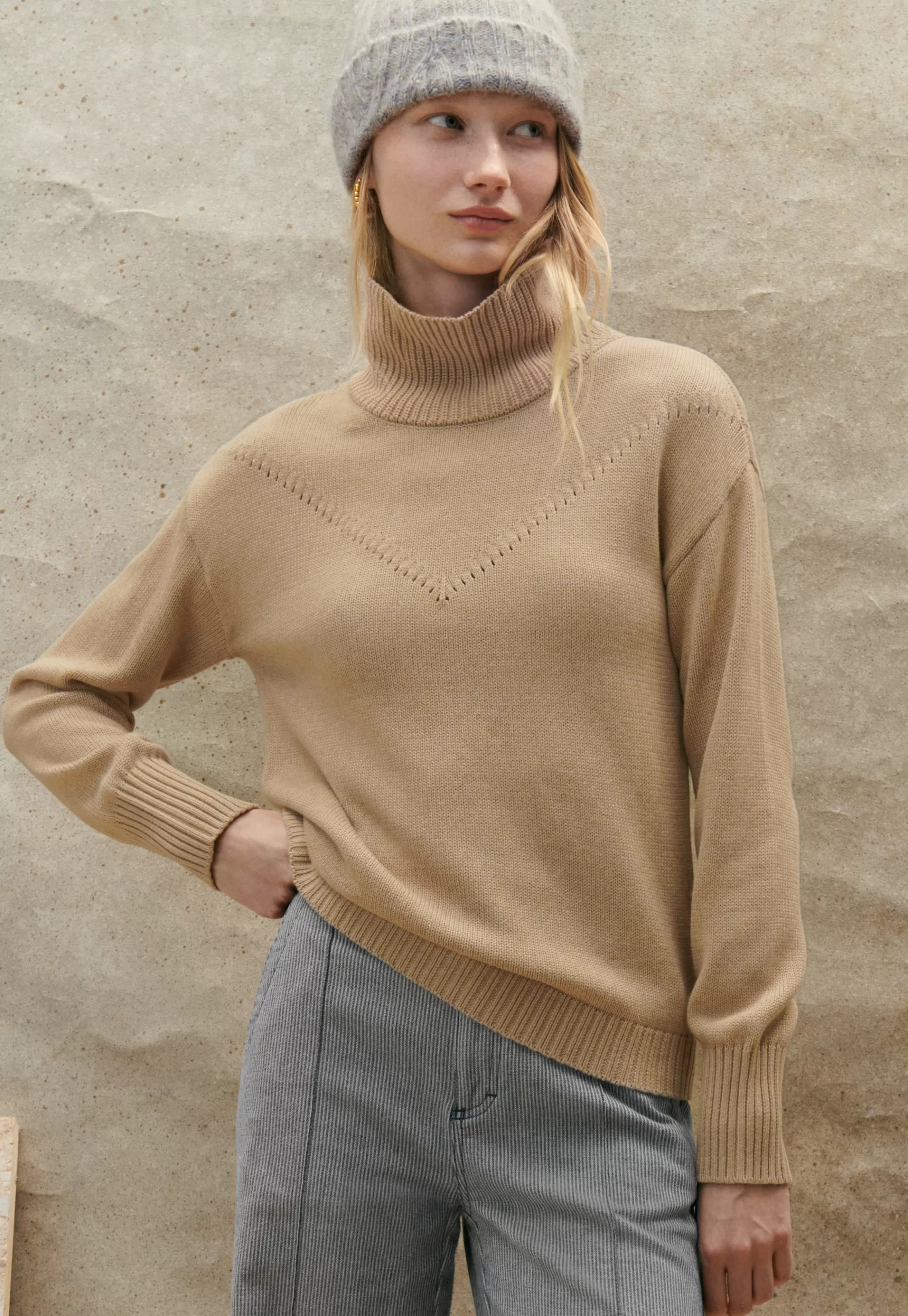 Wrap London High-Neck Sweater*Women Knitwear