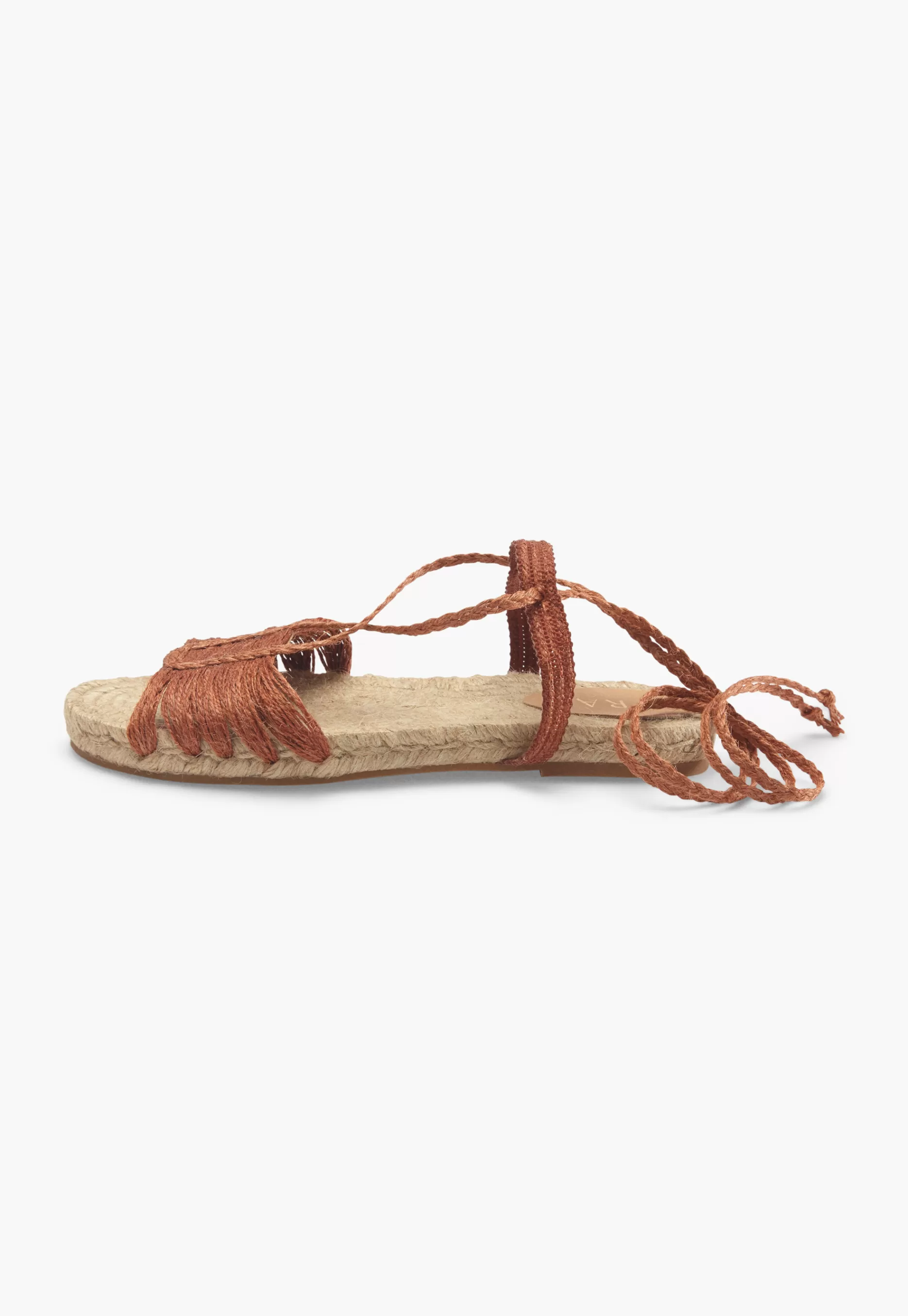 Wrap London Lace-Up Raffia Sandals*Women Footwear