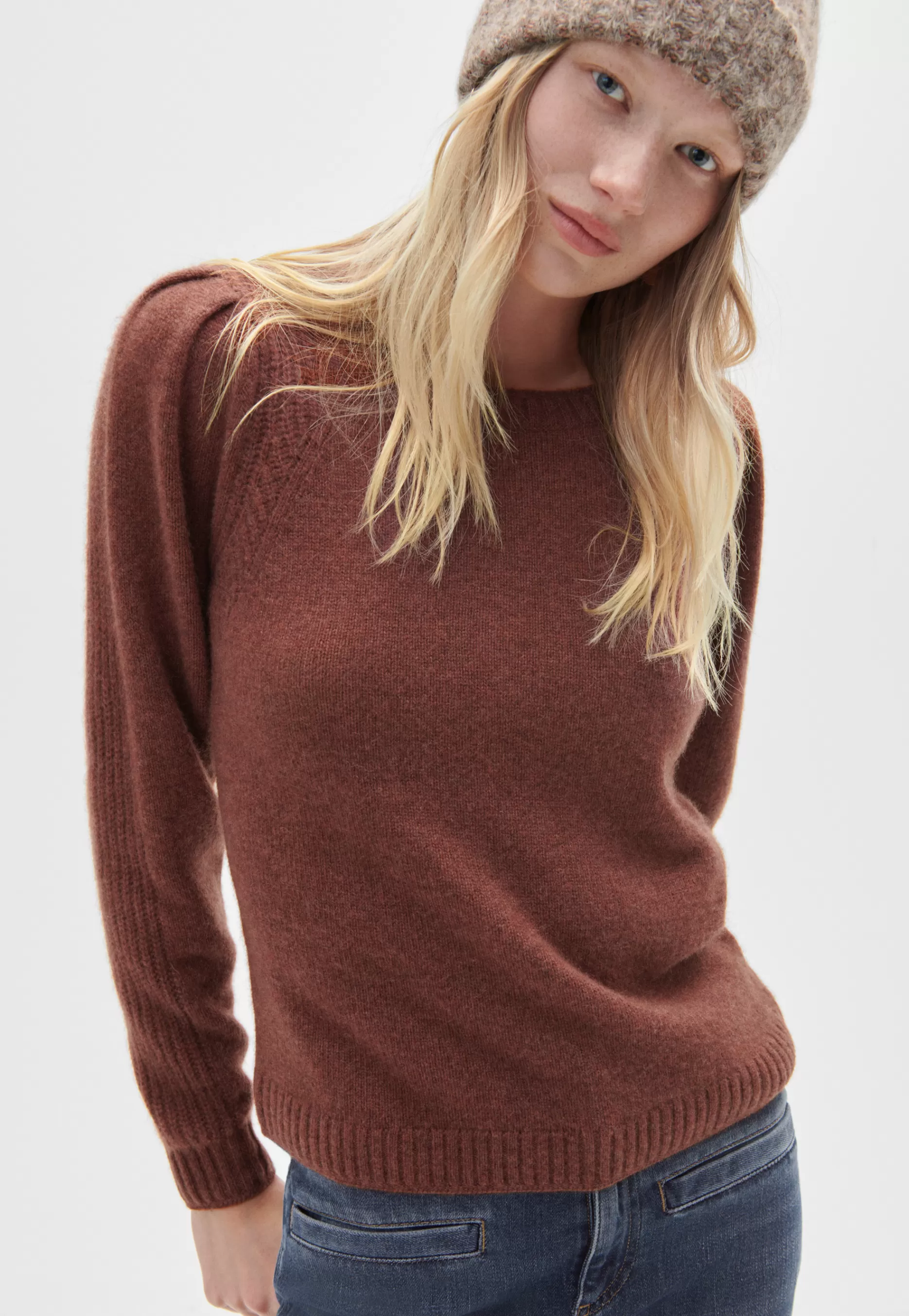 Wrap London Puff-Sleeve Sweater*Women Knitwear