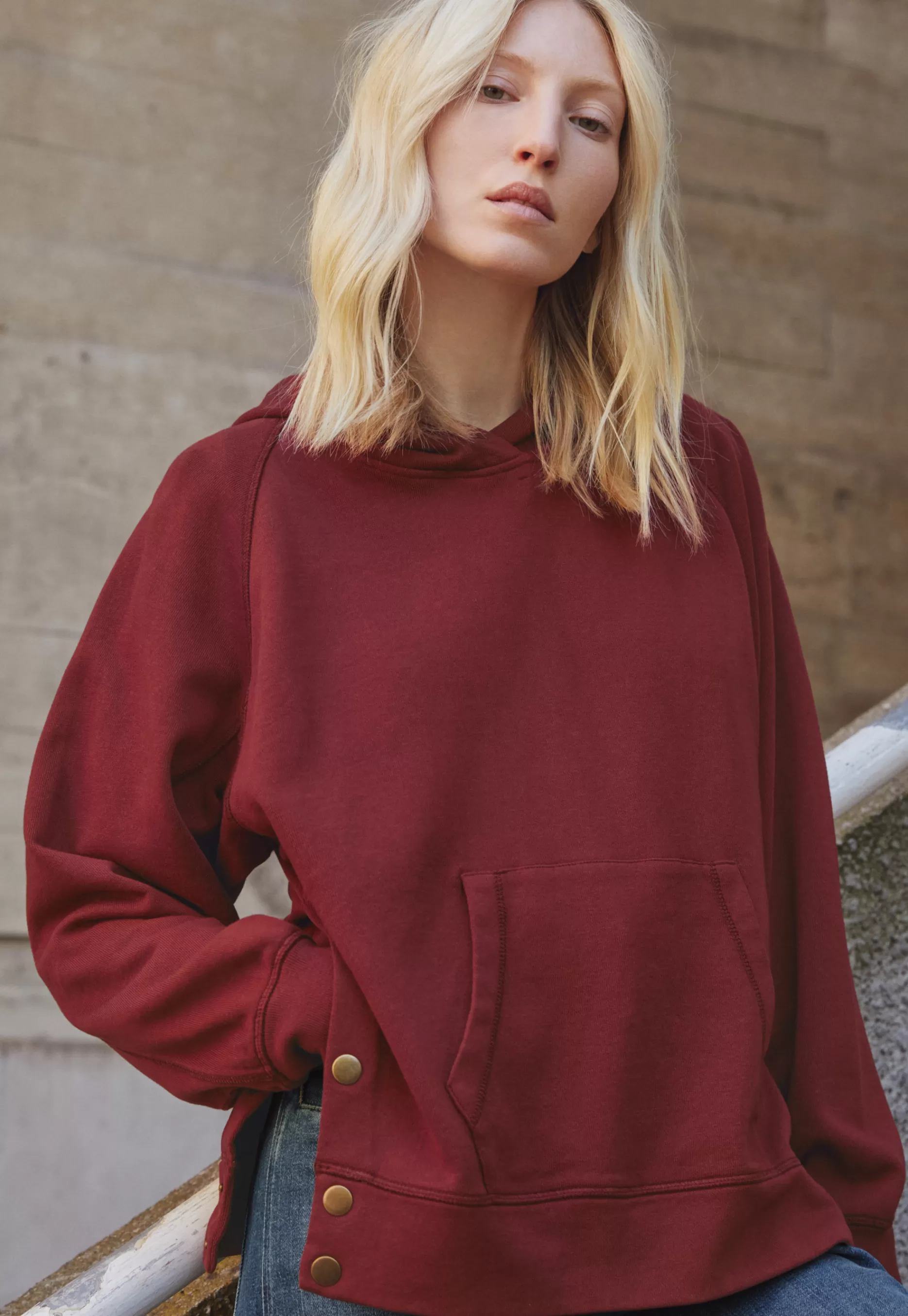 Wrap London Relaxed Hoodie*Women Jersey Tops