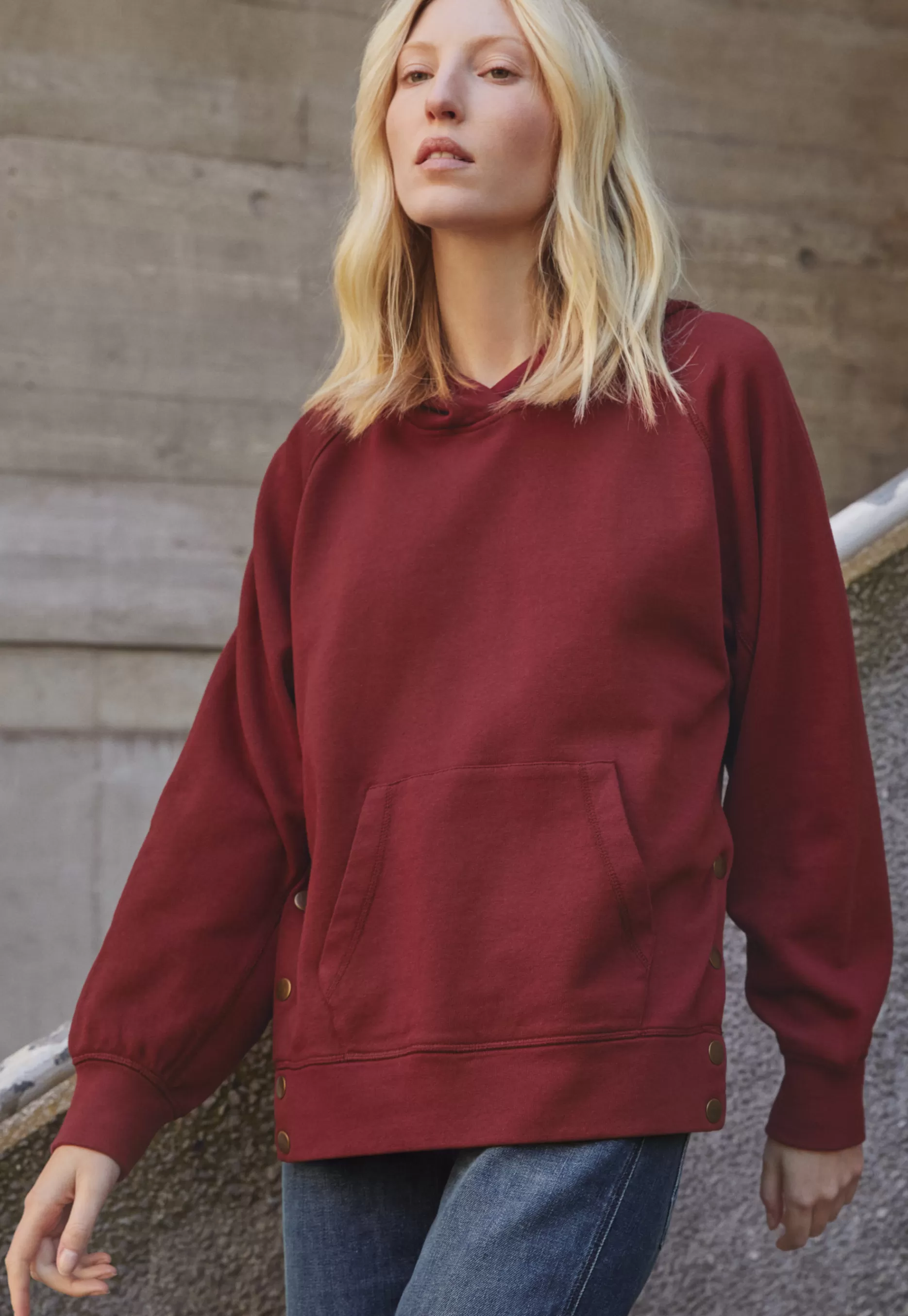 Wrap London Relaxed Hoodie*Women Jersey Tops