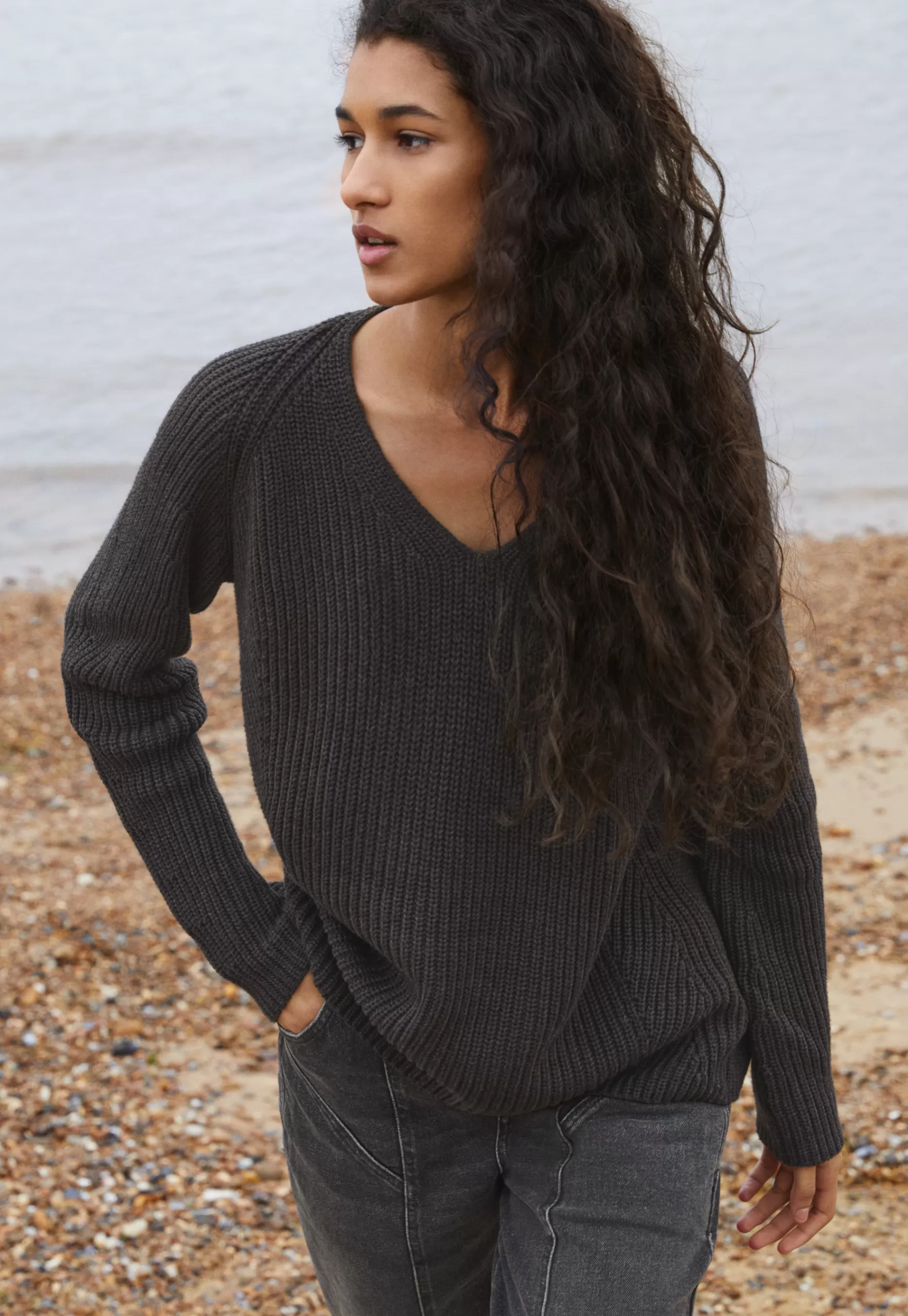 Wrap London Rib-Stitch Sweater*Women Knitwear