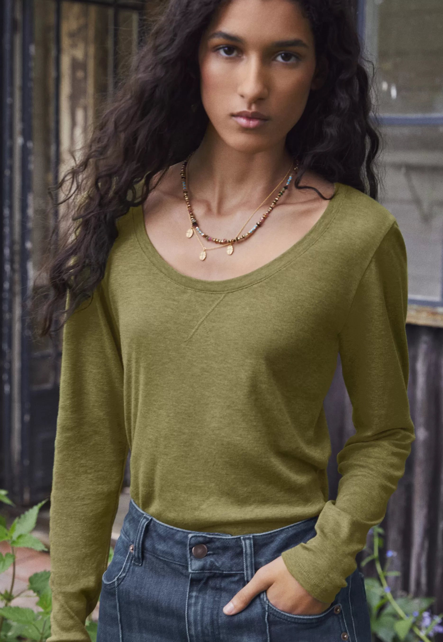 Wrap London Scoop-Neck Top*Women Jersey Tops