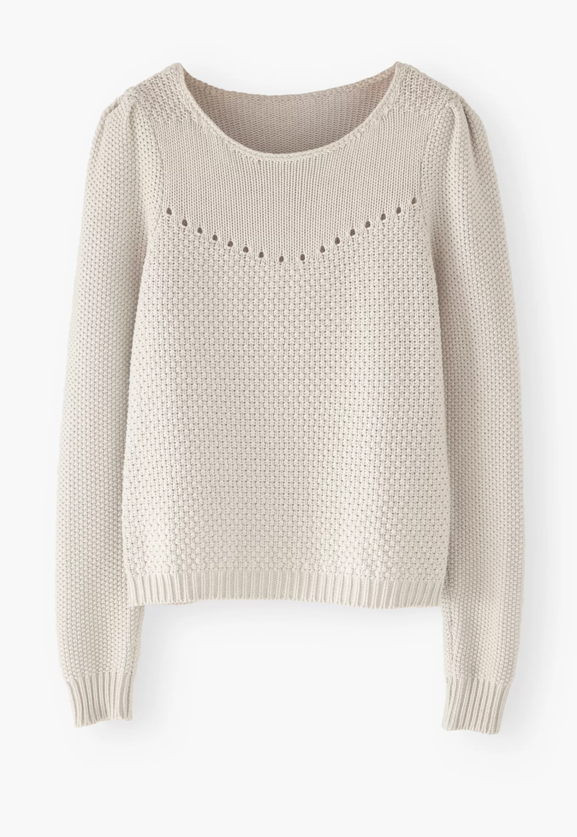 Wrap London Stitch-Mixing Pointelle Sweater*Women Knitwear