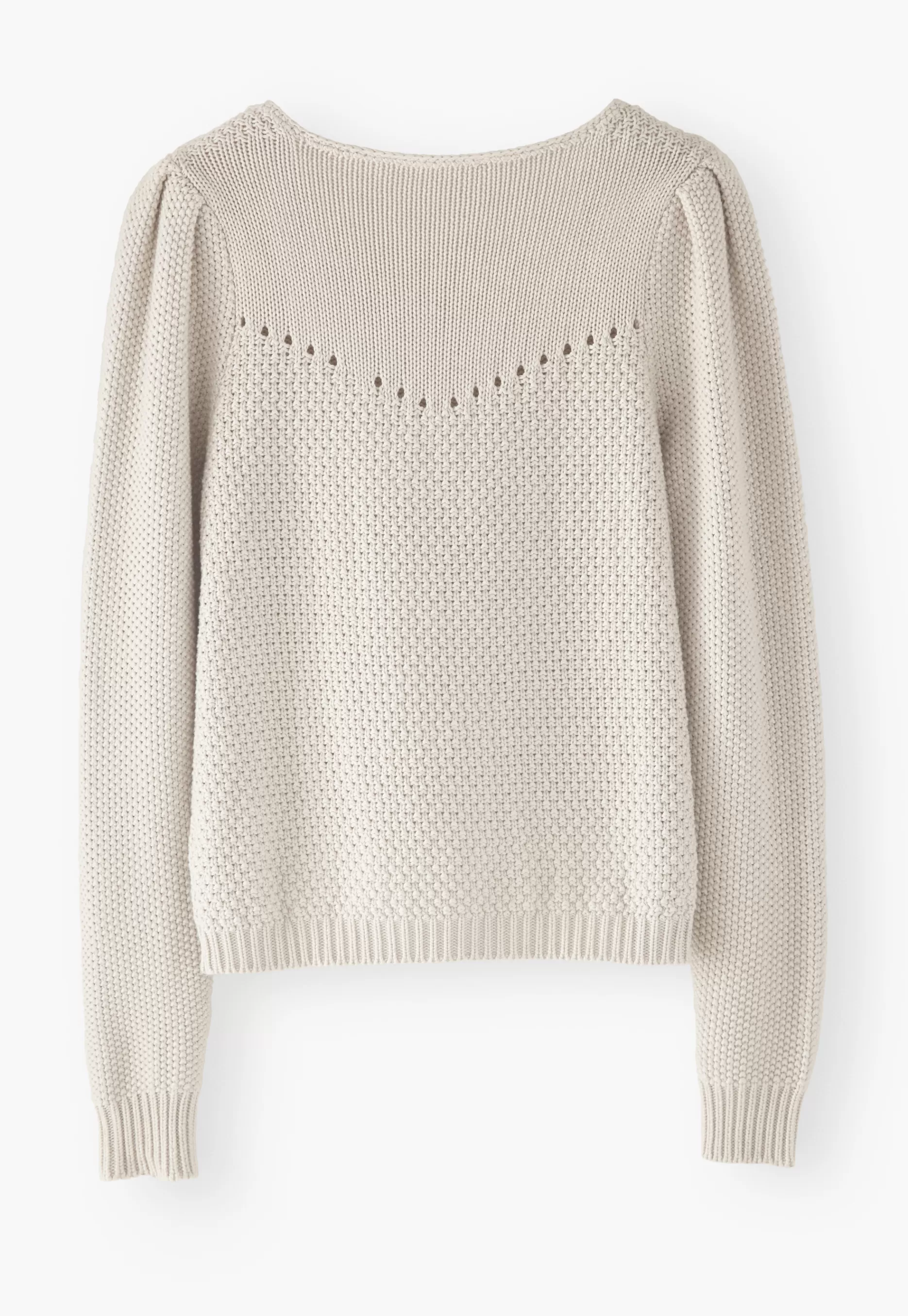 Wrap London Stitch-Mixing Pointelle Sweater*Women Knitwear