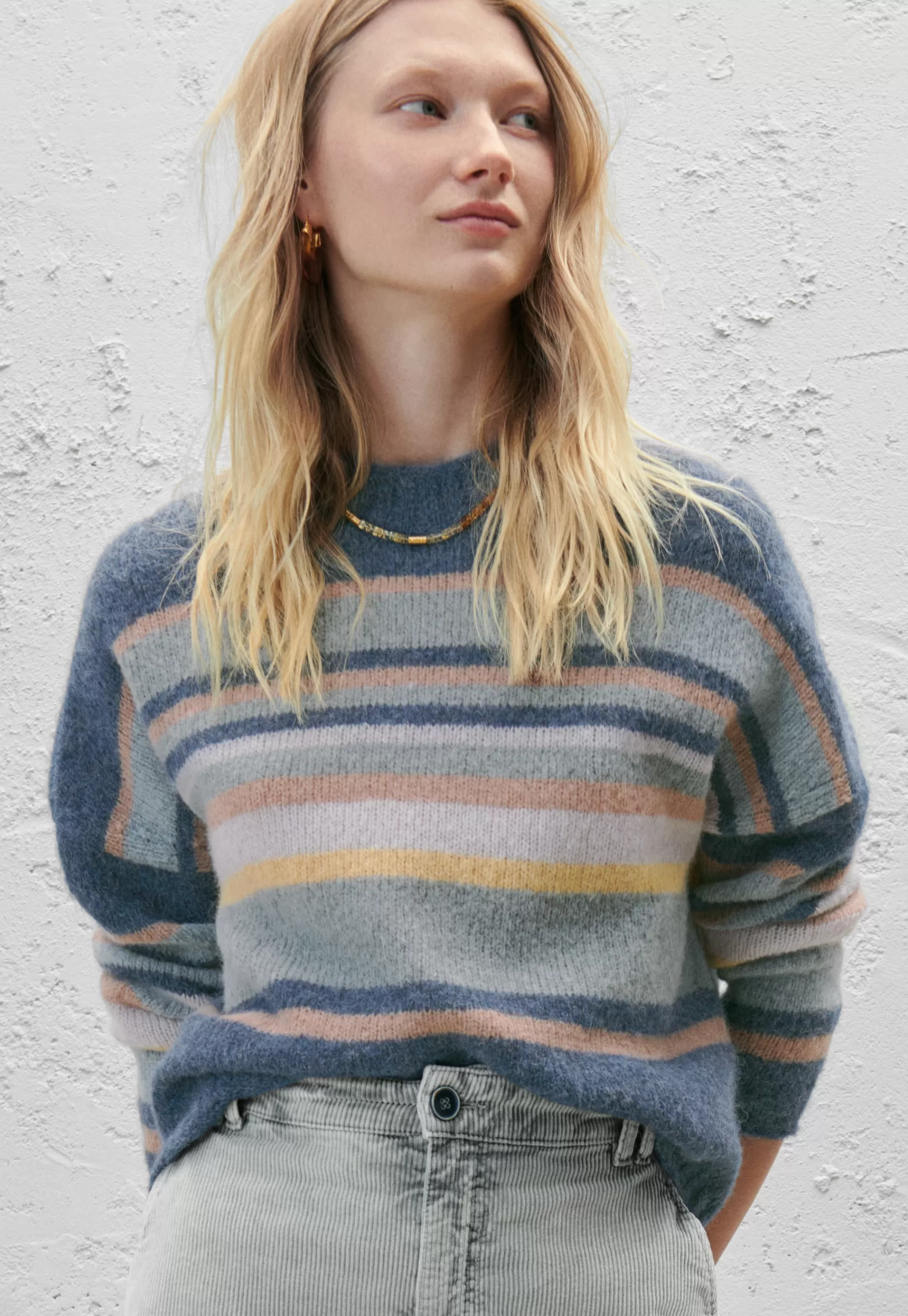 Wrap London Striped Sweater*Women Knitwear