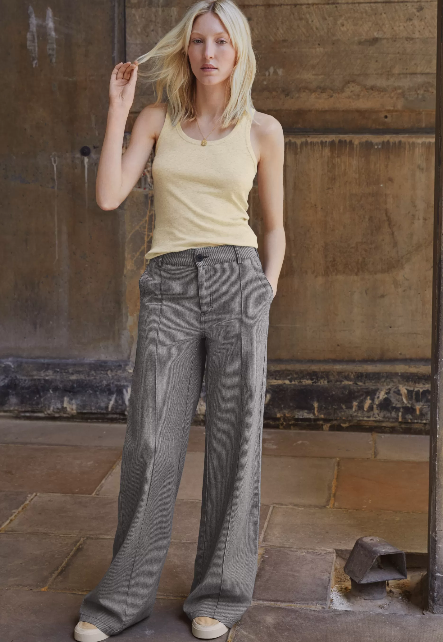 Wrap London Striped Wide-Leg Trousers*Women Jeans & Trousers