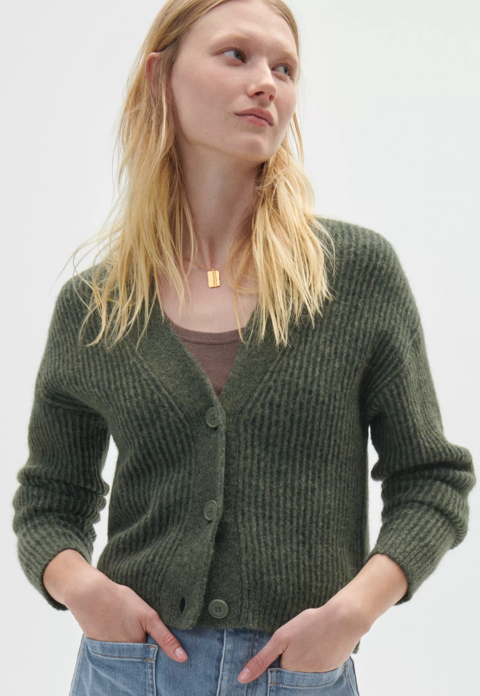 Wrap London V-Neck Cardigan*Women Knitwear