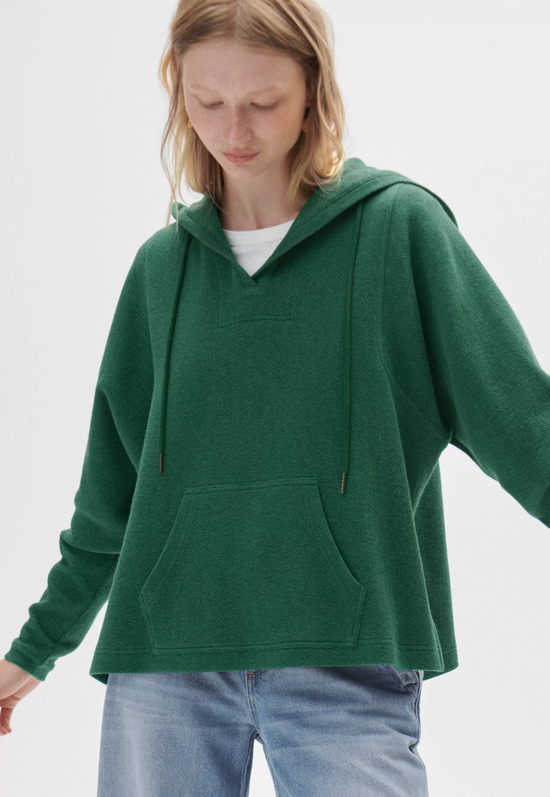 Wrap London V-Neck Hoodie*Women Jersey Tops