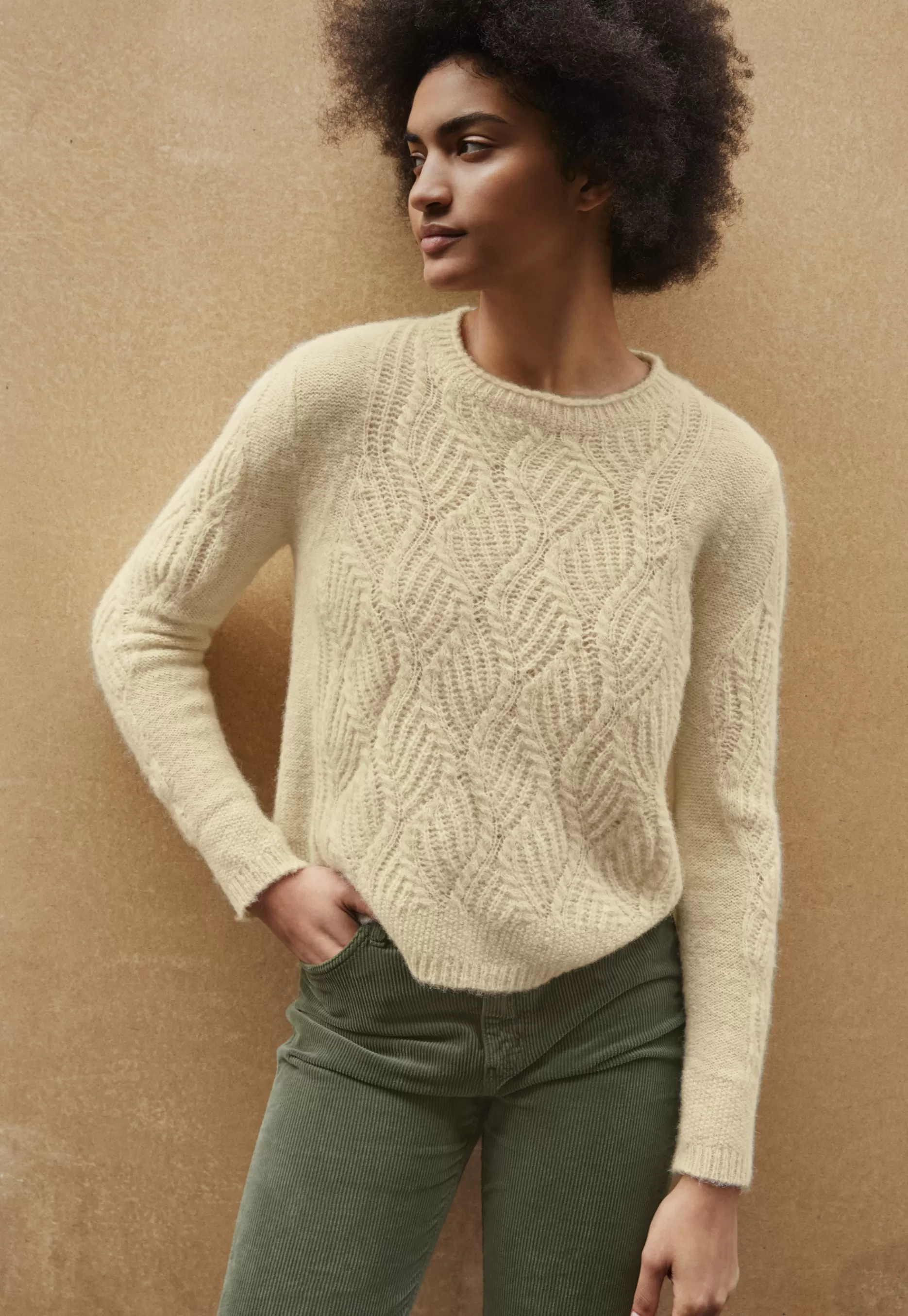 Wrap London Wave-Stitch Sweater*Women Knitwear