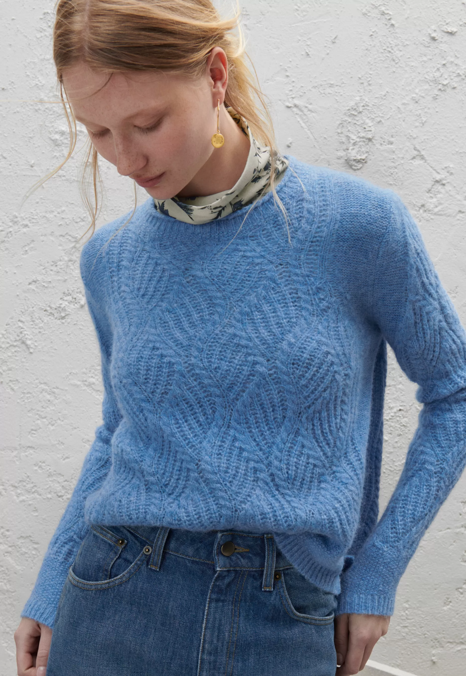 Wrap London Wave-Stitch Sweater*Women Knitwear