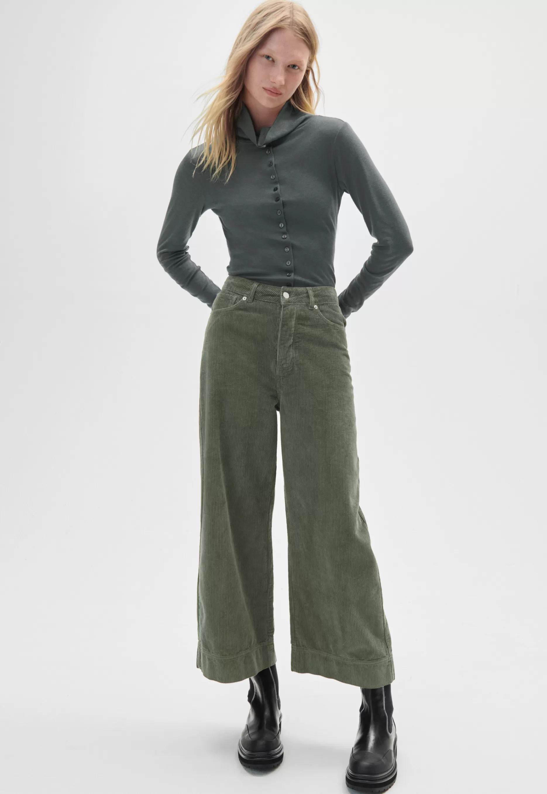 Wrap London Wide-Leg Cord Trousers*Women Jeans & Trousers